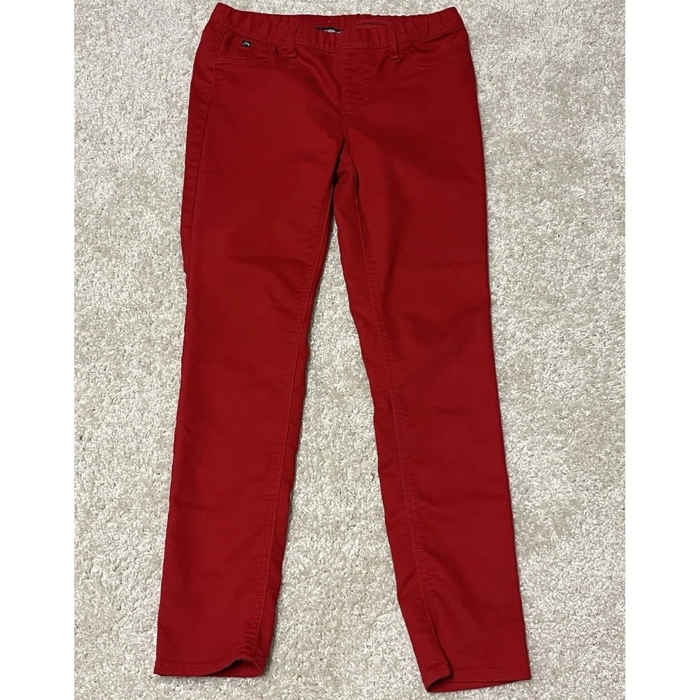 Red Jordache vintage jeggings size 14/16 (28") EUC